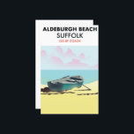 Aldeburgh Beach Suffolk  Poster<br><div class="desc">Aldeburgh Beach Suffolk vintage style travel poster</div>