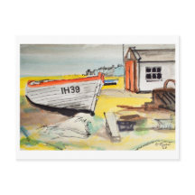 Aldeburgh, Boat on Beach – Coastal Art