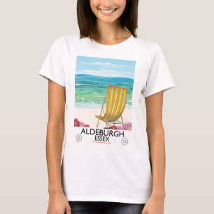 Aldeburgh Essex beach travel poster T-Shirt