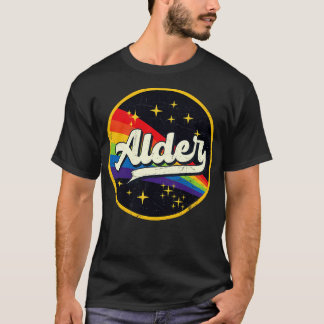 Alder Rainbow In Space Vintage GrungeStyle T-Shirt