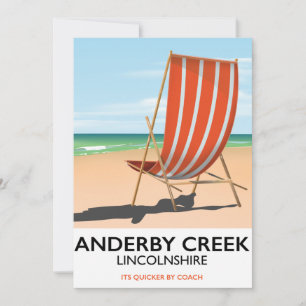 Alderby seaside travel poster card