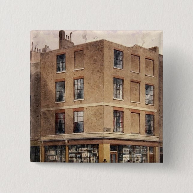 Alderman Moon's print shop, 15 Cm Square Badge (Front)