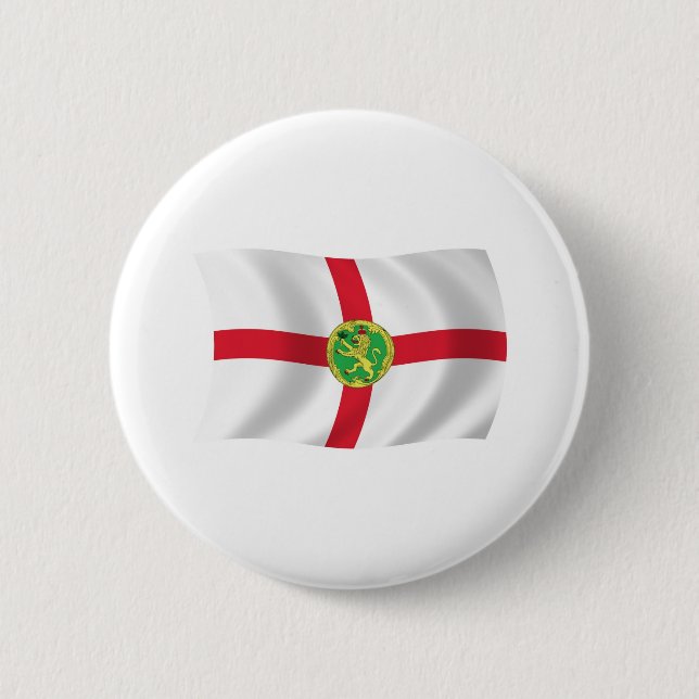 Alderney Flag Button (Front)