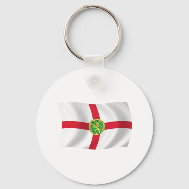 Alderney Flag Keychain (Front)