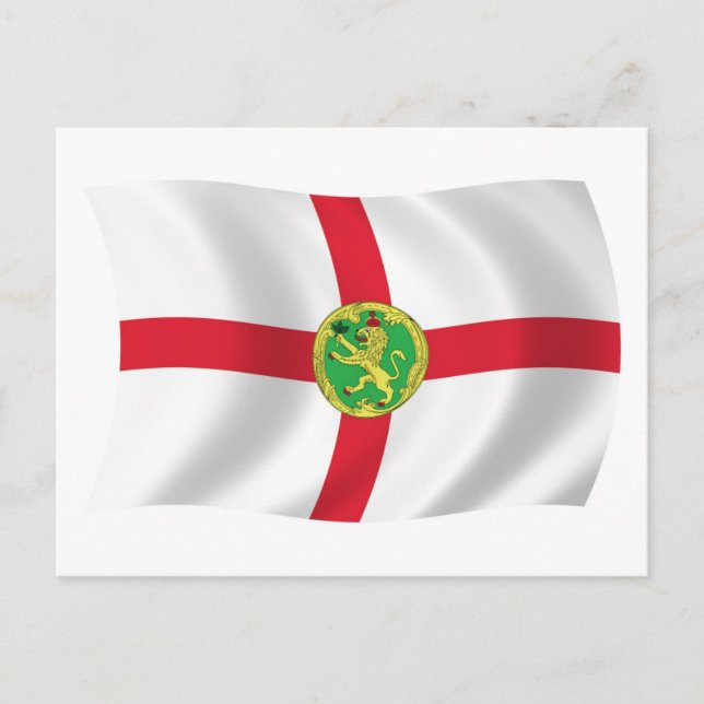 Alderney Flag Postcard (Front)