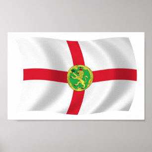 Alderney Flag Poster Print