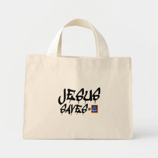 Aldi "Jesus saves" tote bag