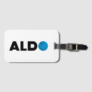 Aldo bowling luggage tag
