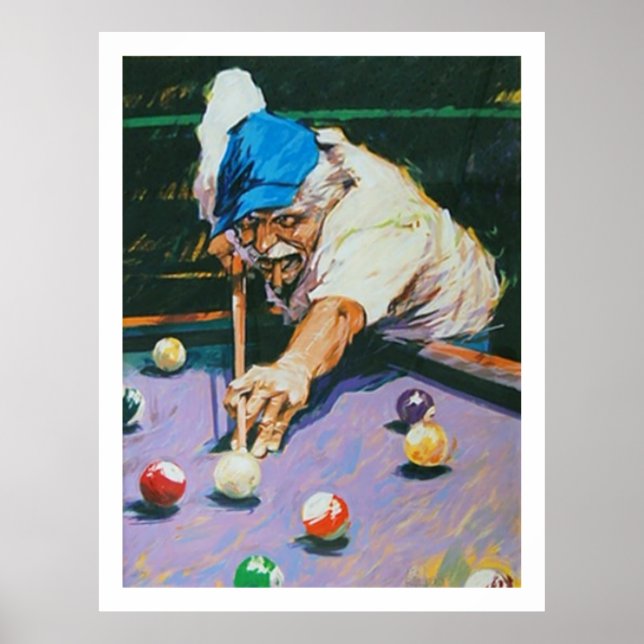 Aldo Luongo Billiards Poster (Front)