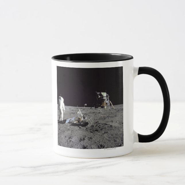 Aldrin Looks Back at Tranquillity Base Mug (Right)