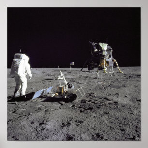 Aldrin Looks Back at Tranquillity Base Poster