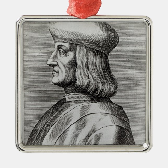 Aldus Manutius Metal Ornament (Front)