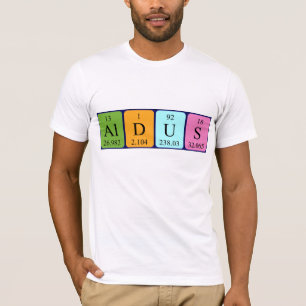 Aldus periodic table name shirt