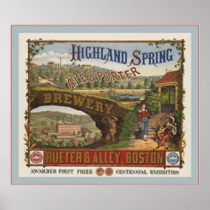 Ale And Porter Brewery ~ Vintage Advertising Poster