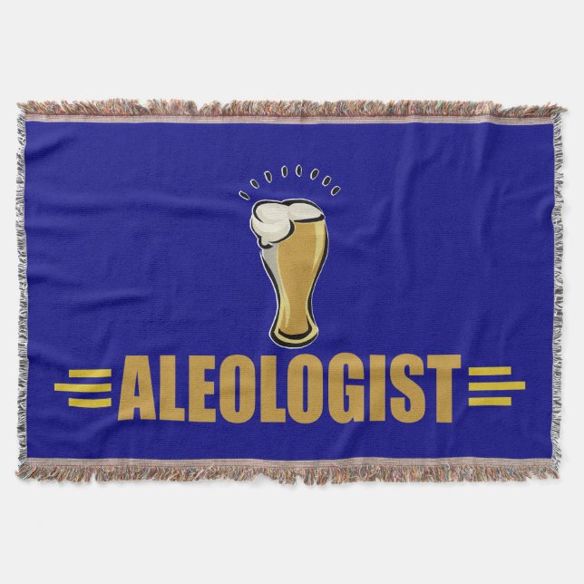 Ale, Beer Drinking Throw Blanket (Front)