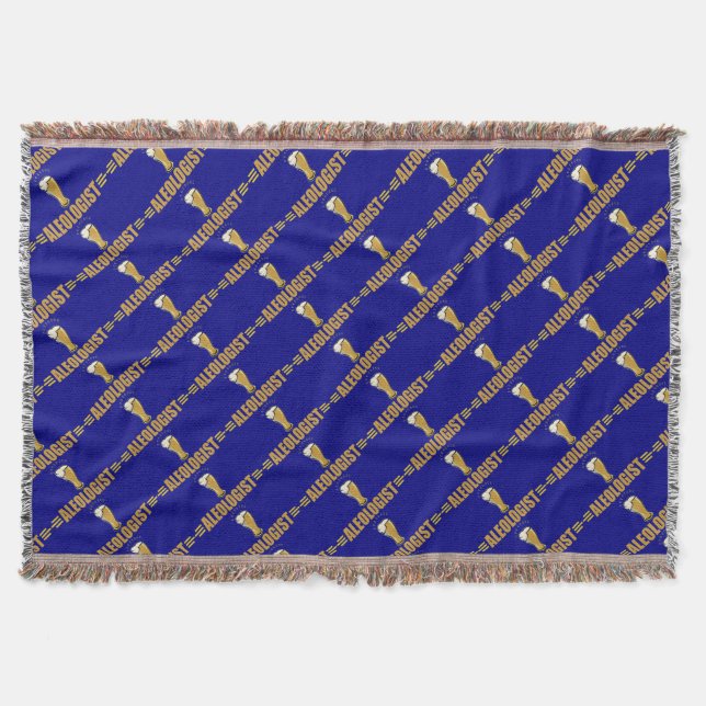 Ale, Beer Drinking Throw Blanket (Front)