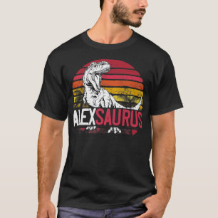 Ale Saurus Personalised Dinosaur T Re Name Christm T-Shirt