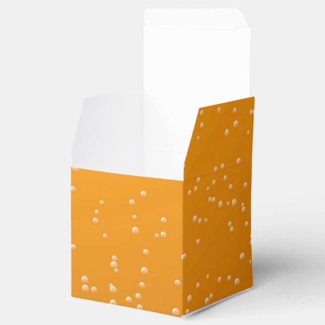 Ale with Tiny Bubbles Background Art Favour Box (Opened)