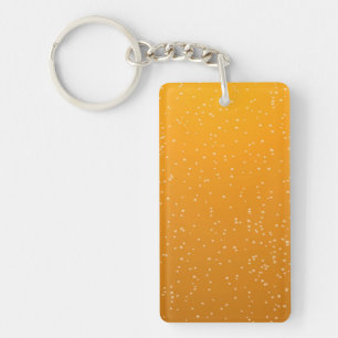 Ale with Tiny Bubbles Background Art Key Ring