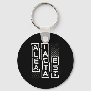 Alea Iacta Est Latin Phrase Language Motivation Sa Key Ring