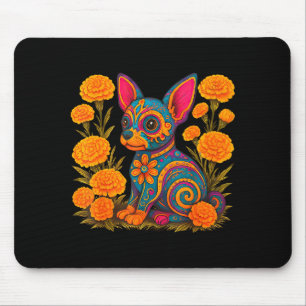 Alebrije Dog Flower Mexican Folk Art Owner Mom Dad Mouse Pad
