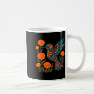 Alebrije Hummingbird Flower Mexican Folk Art Bird  Coffee Mug