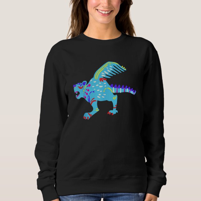 Alebrijes Fantasy Figure Animal Sculpture Dragon Sweatshirt (Front)