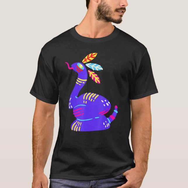Alebrijes Fantasy Figure Animal Sculpture Snake T-Shirt (Front)