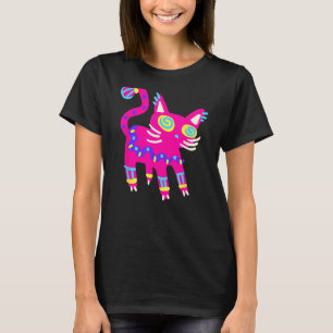 Alebrijes Fantasy Figurine Animal Sculpture Cat Ki T-Shirt