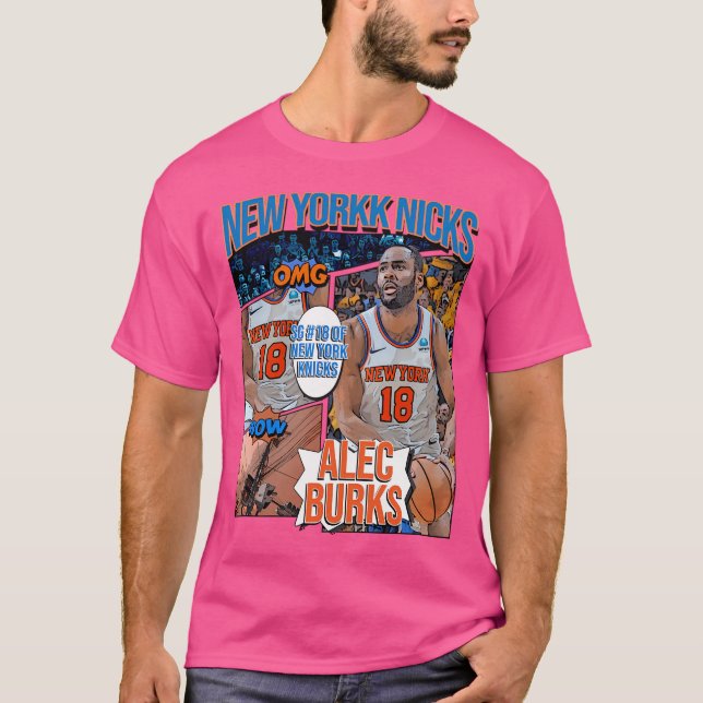 Alec Burks Basketball Art Knicks 1 T-Shirt (Front)