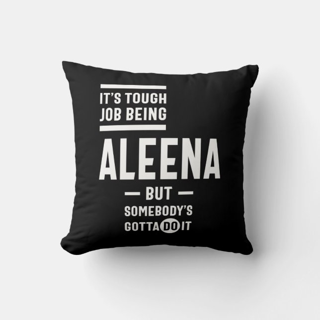 Aleena Personalised Name Birthday Cushion (Front)