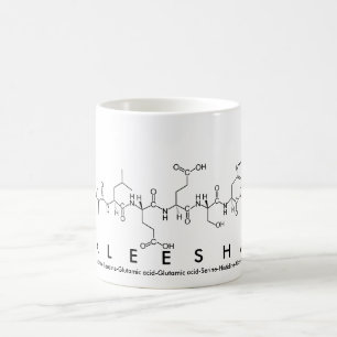 Aleesha peptide name mug