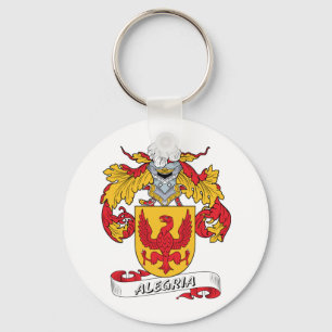 Alegria Family Crest Key Ring