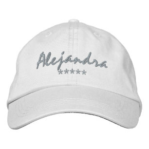 Alejandra Name Embroidered Hat