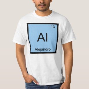 Alejandro Name Chemistry Element Periodic Table T-Shirt