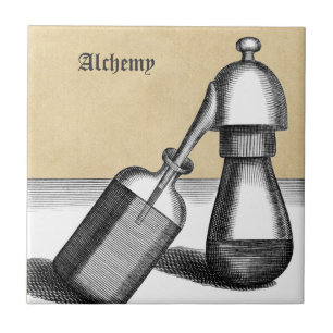 Alembic Flask and Receiver Ceramic Tile