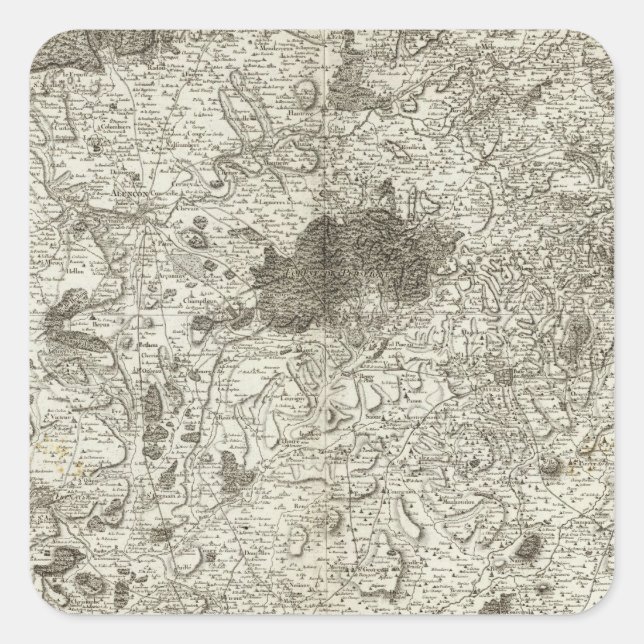 Alencon Square Sticker (Front)