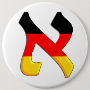 Aleph German.png 6 Cm Round Badge