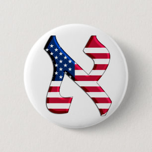 Aleph Usa.png 6 Cm Round Badge
