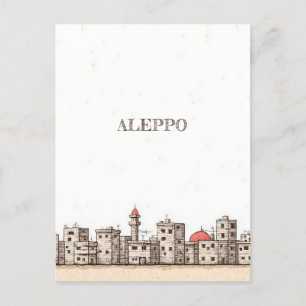 Aleppo Syria Travel Postcard