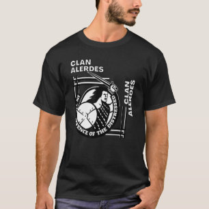 Alerdyce Clan Gaelic Motto Swordsman T-Shirt