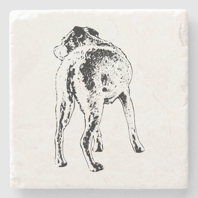 Alert at the Table Stone Coaster (Front)