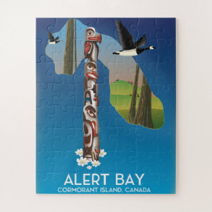 Alert Bay, Canada, travel poster Jigsaw Puzzle