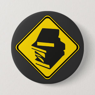 Alert: Books Ahead! 7.5 Cm Round Badge