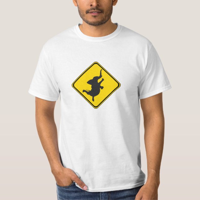 Alert: Dancing Elephant Xing! T-Shirt (Front)