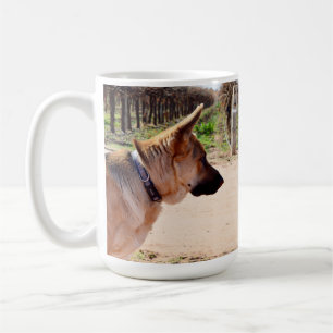 Alert German Shepherd On Guard Duty, Coffee Mug
