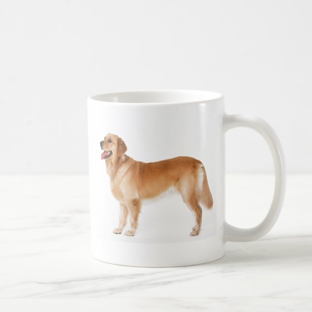 Alert Golden Retriever Coffee Mug (Right)