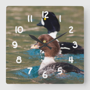 Alert Goldeneye Square Wall Clock
