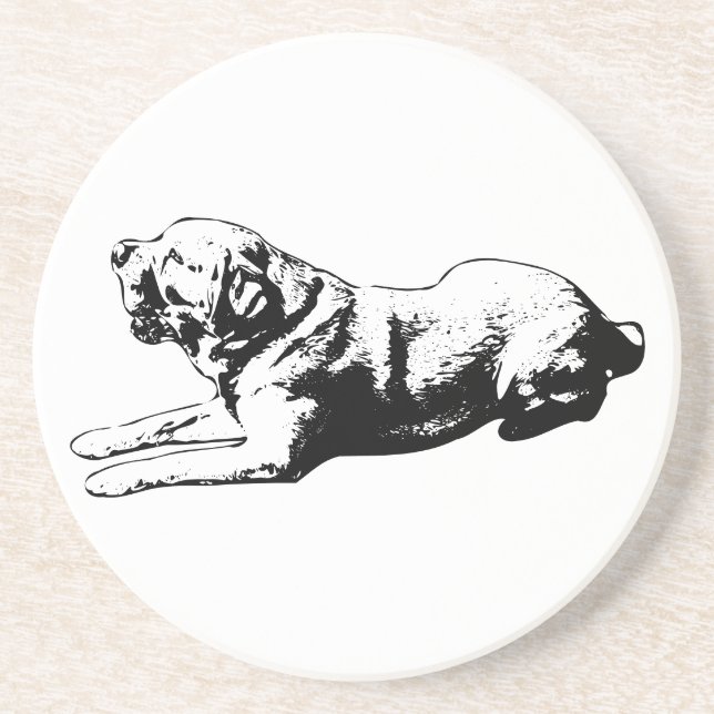 Alert in Stillness – Table Art Coaster (Front)
