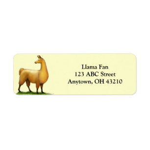 Alert Llama Customisable Label Return Address Label